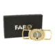 Doutníkový ořezávač Faro zlatý, 25mm  (02033)