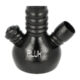 Vodní dýmka Aladin Rachel ALU Black 47cm  (446431)