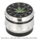 Drtič tabáku kovový Cannabis, 44mm  (07051)
