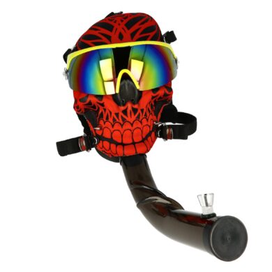 Akrylový bong Maska Super Heroes červený  (344472)