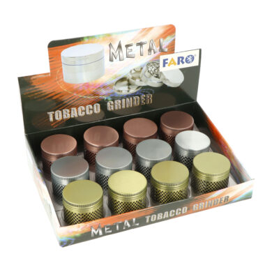 Drtič tabáku kovový Colored, 4.díl., 40mm  (07097)