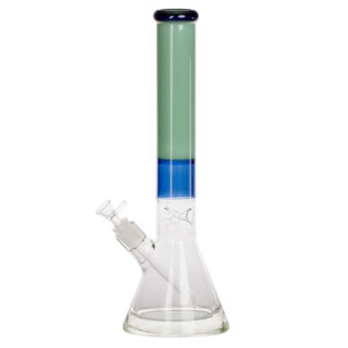 Skleněný bong Limited Edition Beaker Series Green, 40cm  (XMS021F)