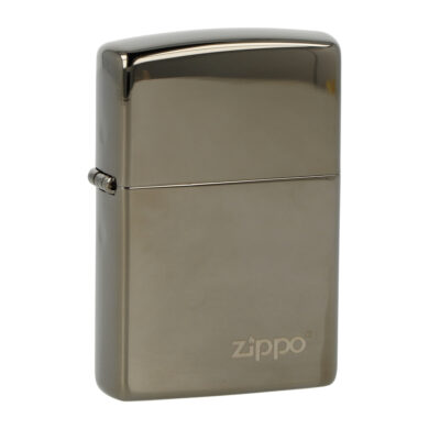 Zapalovač Zippo Black Ice Zippo Logo, leštěný  (Z 850001213)