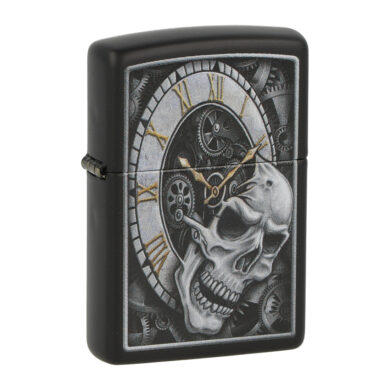 Zapalovač Zippo Skull Clock, matný  (Z 850004591)