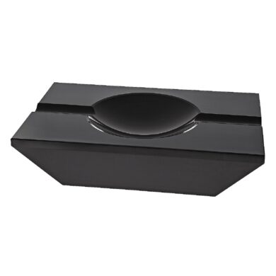 Doutníkový popelník křišťálový, černý  (422250)
