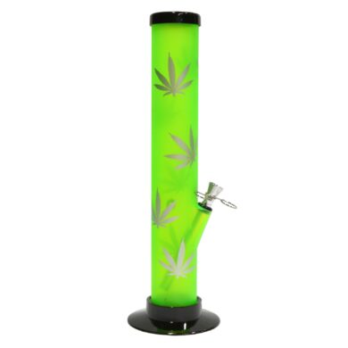 Bong Listy akryl (plast) 33cm, zelený  (344340)