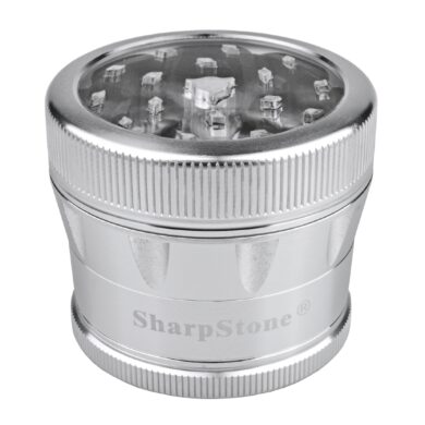 Drtič tabáku ALU Sharp Stone Chrome, 53mm  (340181)