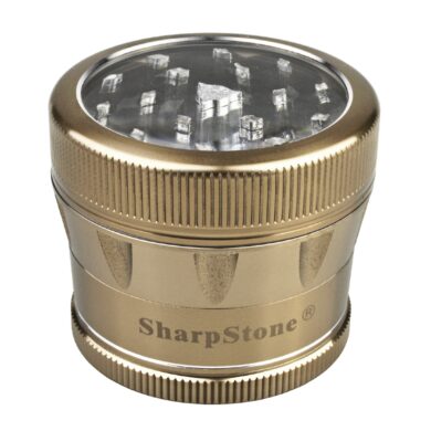 Drtič tabáku ALU Sharp Stone Gold, 53mm  (340183)