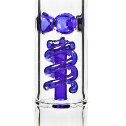 Skleněný bong s perkolací Grace Glass Box Beaker Blue, 46cm  (AB07)