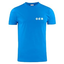 Triko OCB Uni Alpine Pro, modré, M - Modré bavlněné triko OCB Uni Alpine Pro s potiskem. Přední a zadní strana trika je potištěna bílým logem OCB. Velikost M.