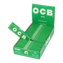 Cigaretové papírky OCB 8, 25ks - Cigaretov paprky OCB 8. Kneka obsahuje 50ks paprk se seznutmi rohy. Rozmry paprku: 36x69mm. Prodej pouze po celm balen (displej) 25ks. Cena je uveden za 1ks.

Dovozce: Fortis-DB, spol. s r.o.