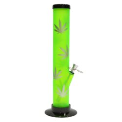 Bong Listy akryl (plast) 33cm, zelený - Akrylový (plastový) bong Listy.
Výška: 33 cm
Průměr: 5 cm
Materiál: akryl
