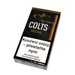 Doutníky Colts Original, 10ks - Doutníky Colts Original bez filtru s vyváženou tabákovou chutí. Cigarillos jsou balené po 10 doutníčkách v papírové krabičce.

Délka: 90 mm
Průměr: 8,5 mm
Balení: 10 ks krabiček