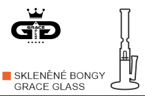 Bongy Grace Glass. Moderní skleněný bong, perkolace, kvalitní sklo a skvělý design - to jsou skleněné bongy Grace Glass. Široká nabídka bongů značky Grace Glass a příslušenství pro bongy.