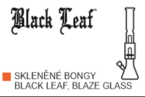 Skleněné bongy Black Leaf, Blaze Glass